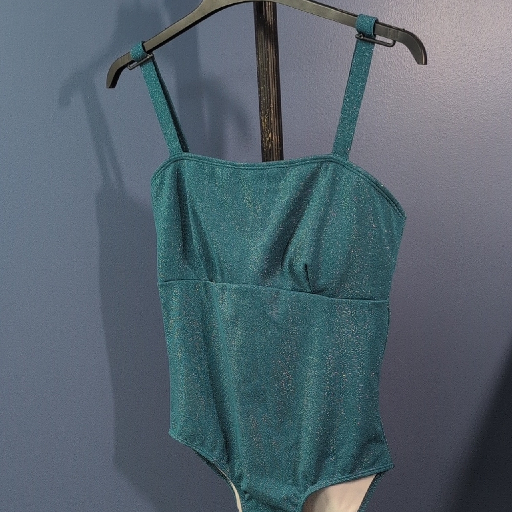Glittery Teal Swimsuit